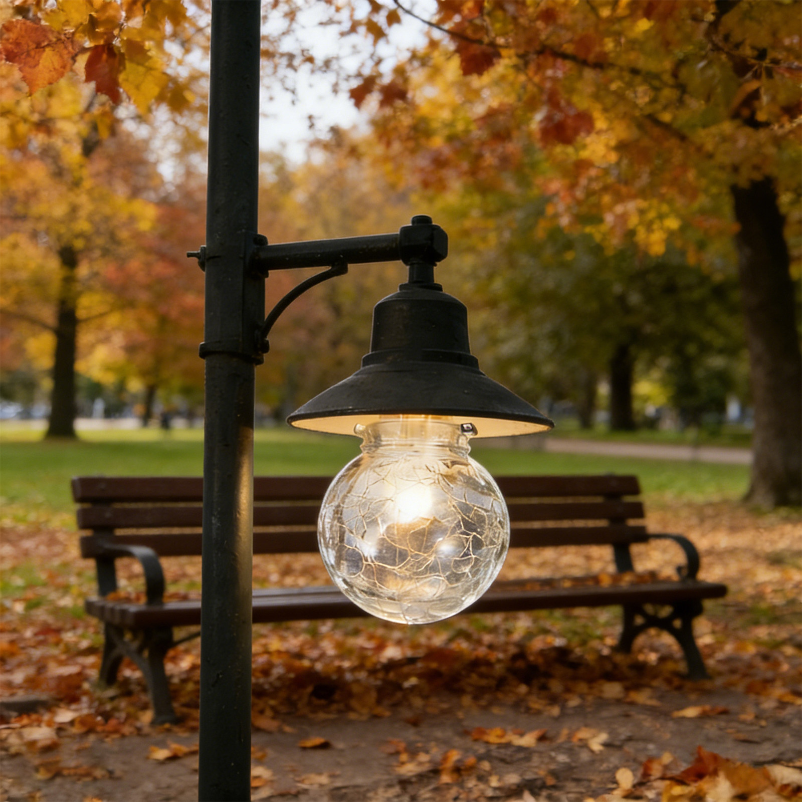 Outdoor Lighting Glass Replacement - 8 Stück Glaskugel-Lampenschirme mit Craquelé-Finish, klare