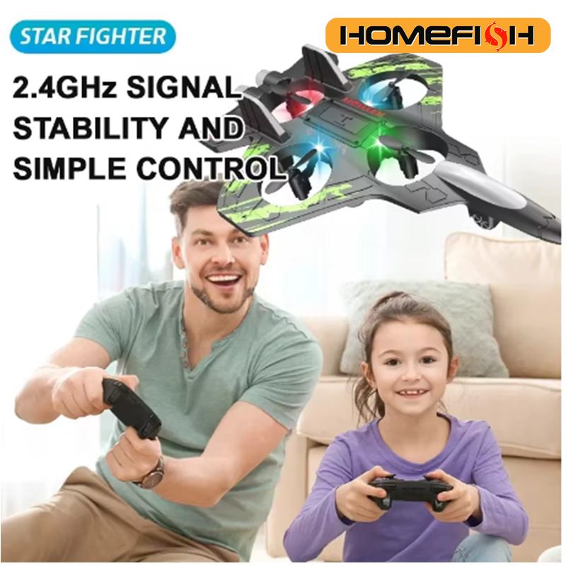 Outdoor Lighting Cable - HOMEFISH 2,4G Ferngesteuerter Kampfjet Elektrischer Schaumgleiter