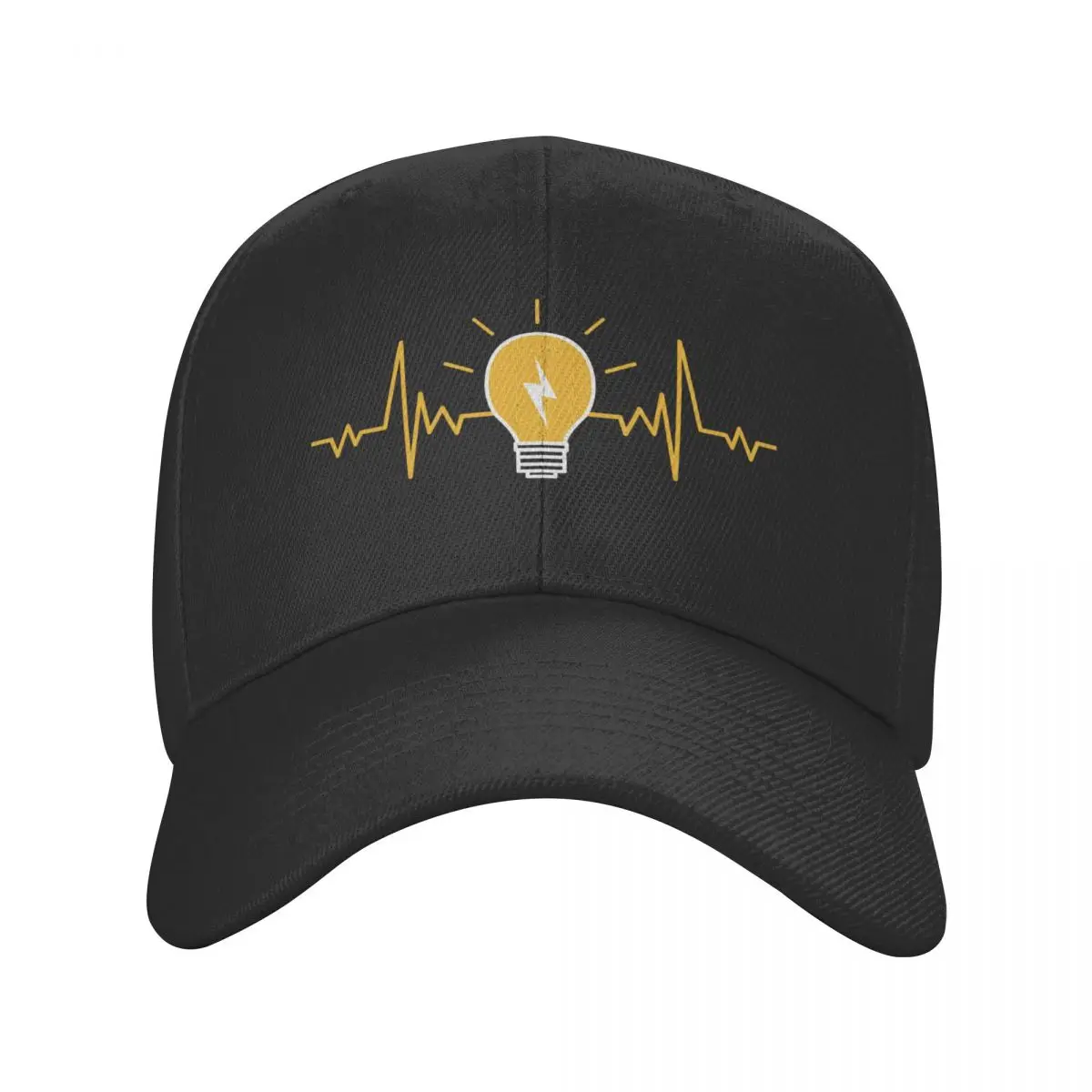 Outdoor Lighting Electrician - Elektriker Herzschlag Glühbirne Baseball Kappe Outdoor