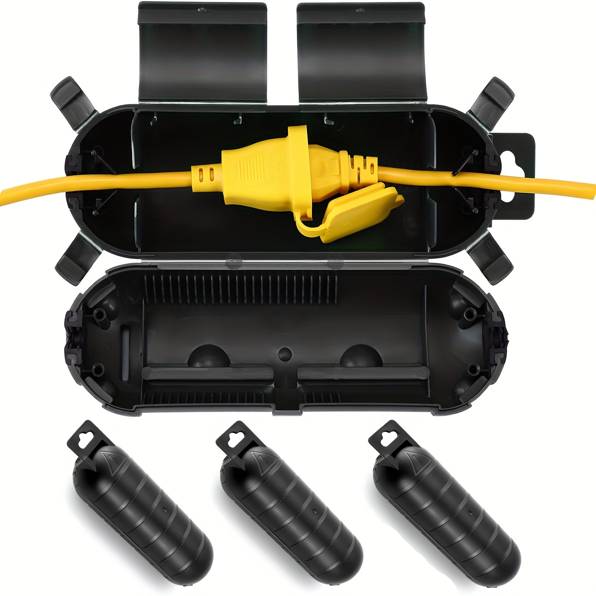 Outdoor Lighting Cable - Verlängerungskabel, Steckeranschluss, schützende Sicherheitsabdeckung, wasserabweisend, für