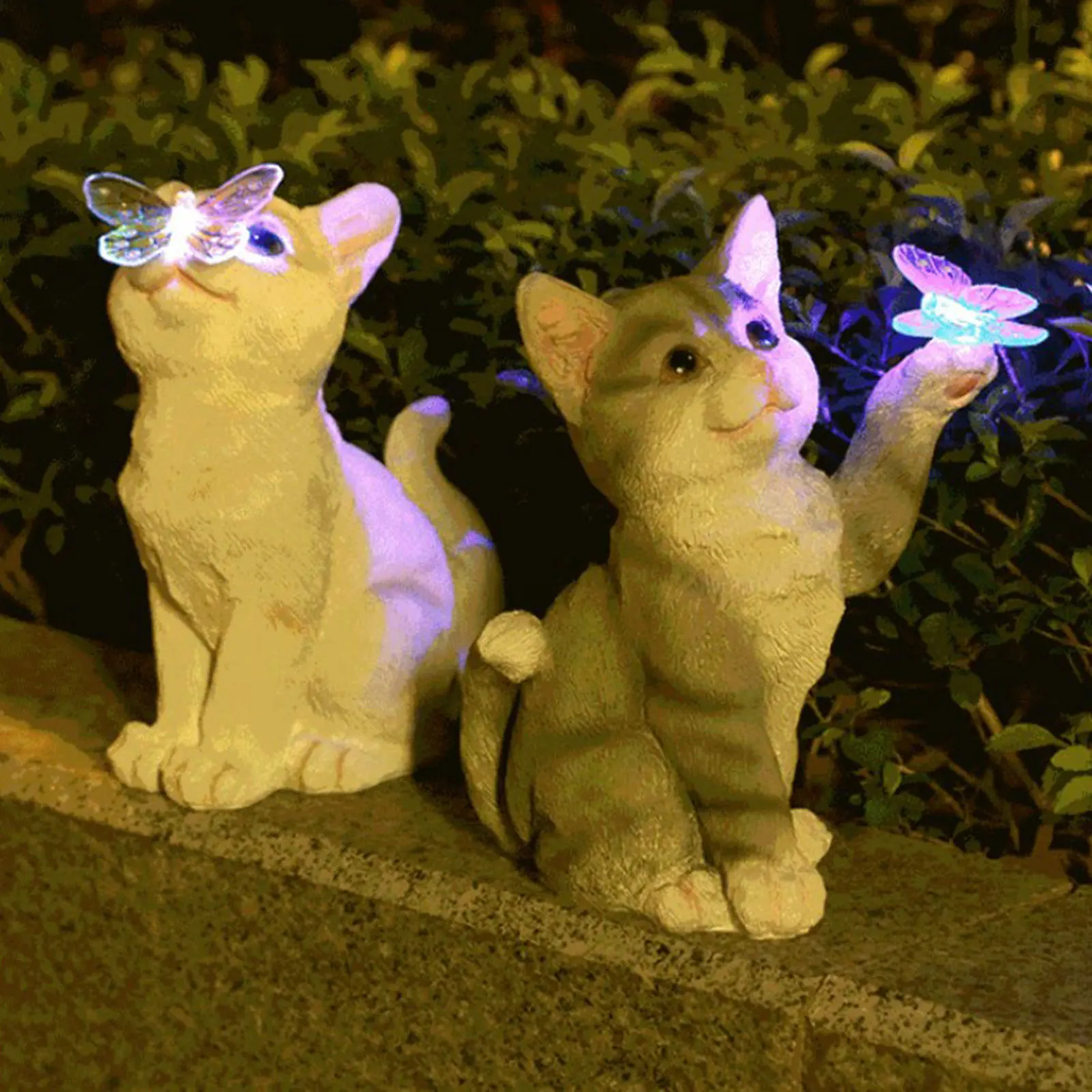 Outdoor Lighting Gazebo - Outdoor Katze Skulptur Figur Anhänger Garten