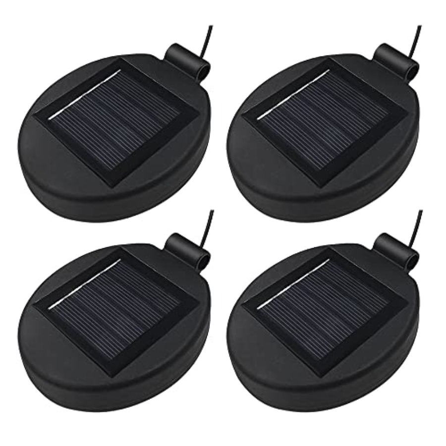 Outdoor Lighting Diy - Solar-Laternendeckel mit LED-Panel, Ersatzteil für Outdoor-Blumen-DIY-Solarleuchten,