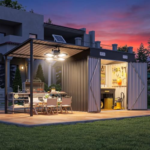6x4FT Outdoor-Lagerschuppen &  – Outdoor Lighting Gazebo Bewertung und Preis