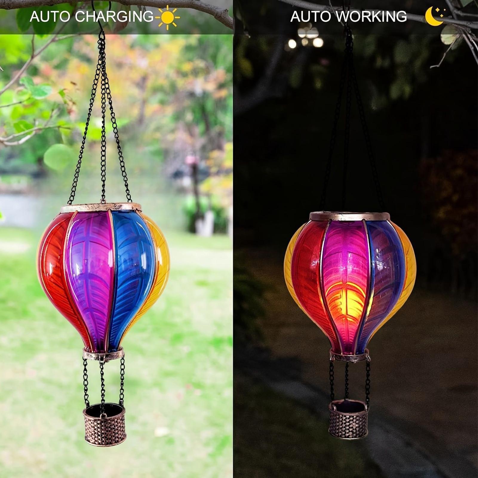 Heißluftballon-Laternen, Solar – Halo Outdoor Lighting Bewertung und Preis