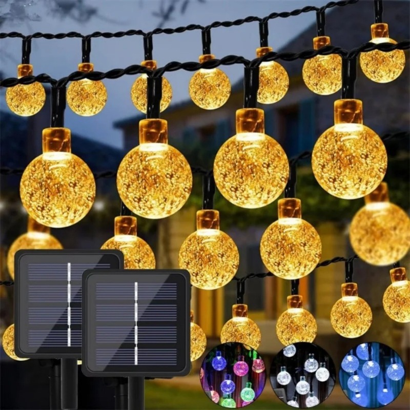 20/50/100 LED Solar-Kristallku – Halo Outdoor Lighting Bewertung und Preis
